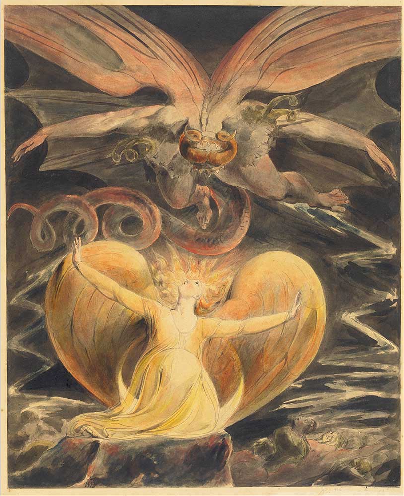 William Blake Kırmızı Ejder ve Kadın