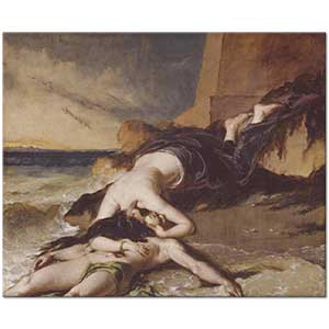 William Etty Hero ve Leandros