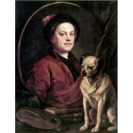 William Hogarth Ressam ve Köpeği