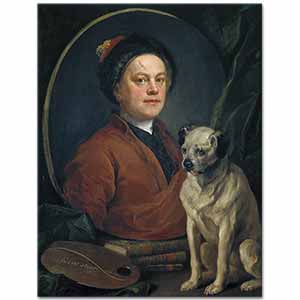 William Hogarth Ressam ve Köpeği