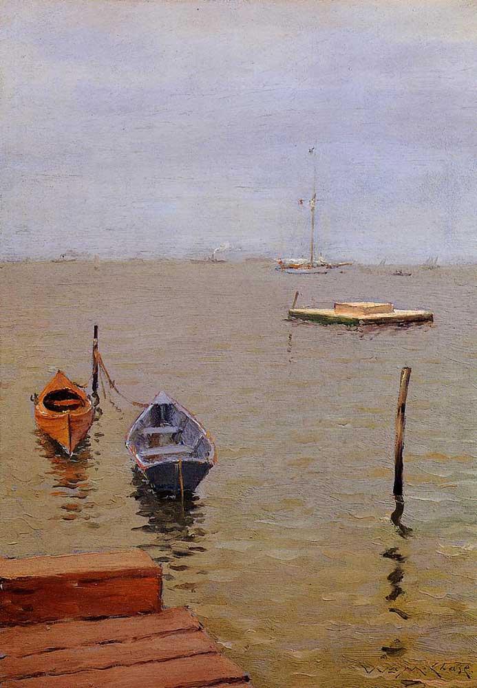 William Merritt Chase Fırtınalı Gün Bath Kıyısı