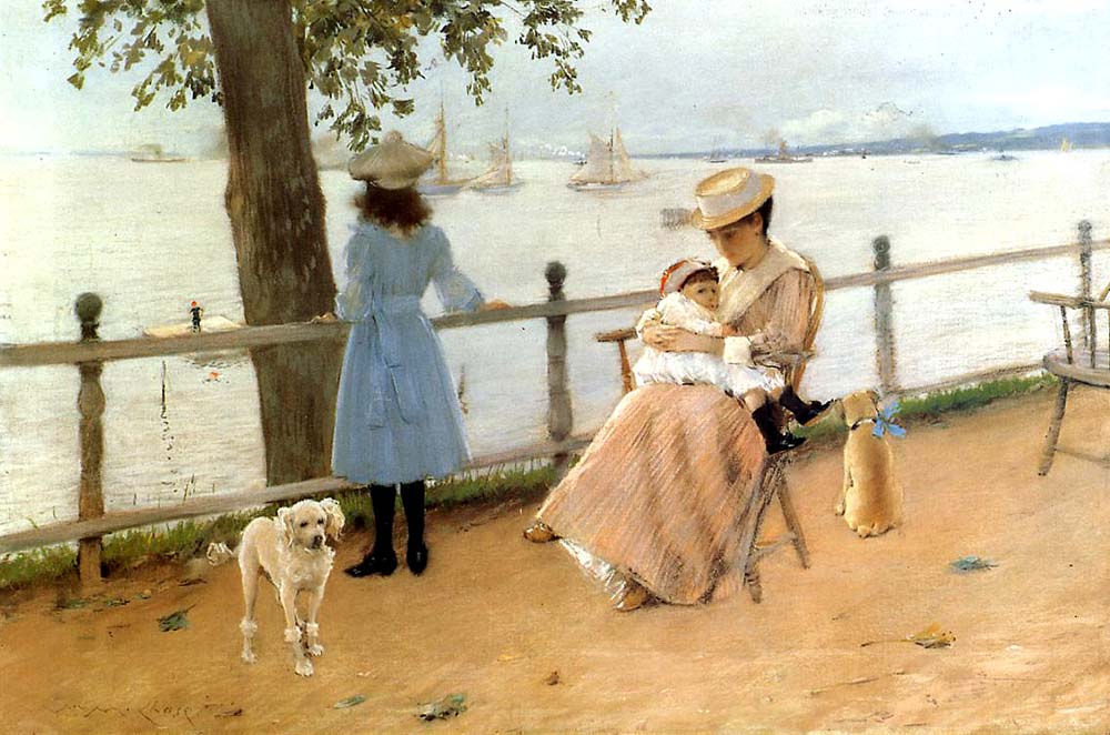 William Merritt Chase Gravesend Koyunda Güneşli Bir Öğle