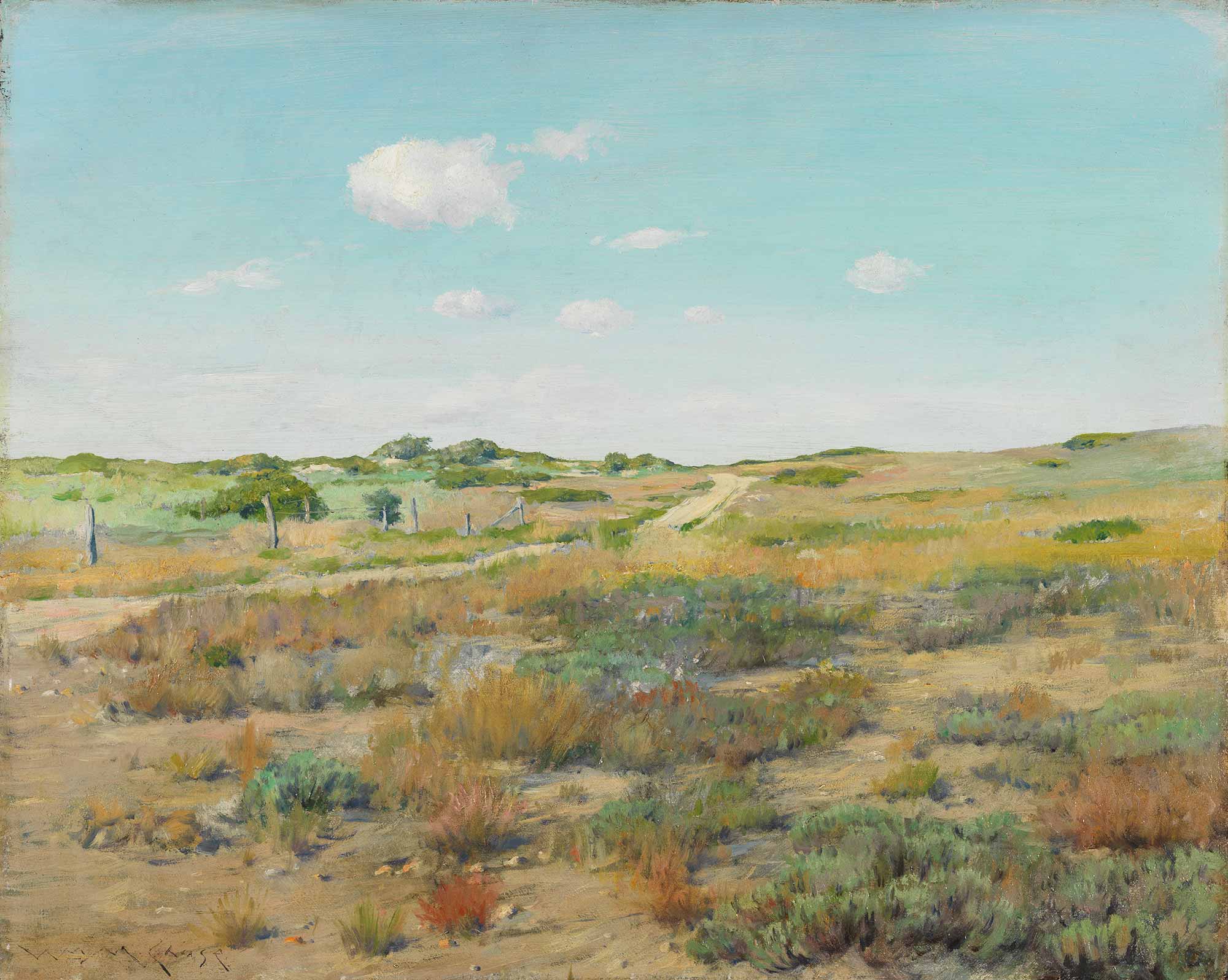 William Merritt Chase Güneşli Havada Shinnecock Tepeleri