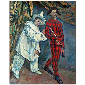 Paul Cezanne Karnaval Gecesi Pierrot ve Palyaço