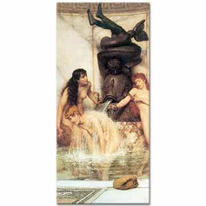 Sir Lawrence Alma Tadema Kızlar ve Süngerler