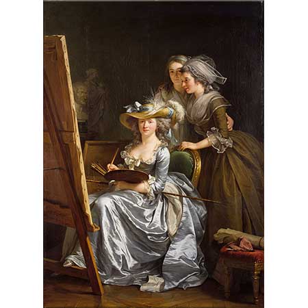 Adelaide Labille Guiard İki Öğrencisi İle