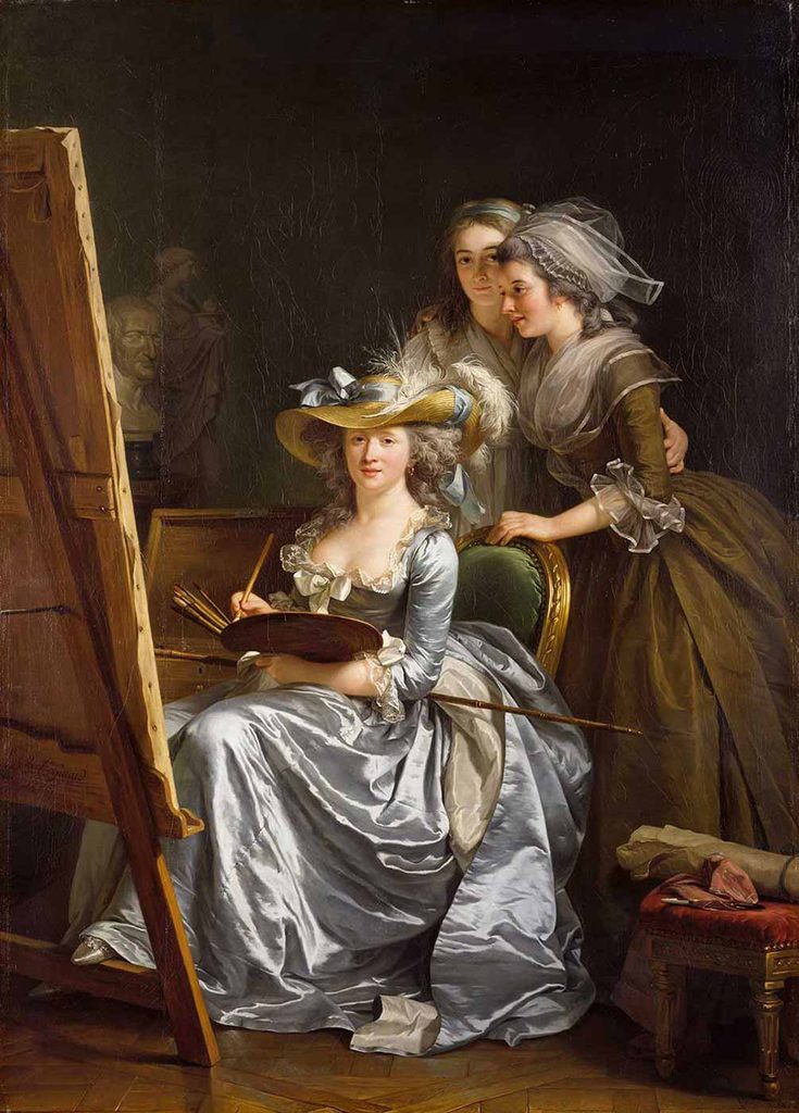 Adelaide Labille Guiard İki Öğrencisi İle