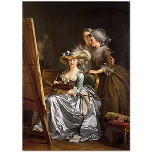Adelaide Labille Guiard İki Öğrencisi İle