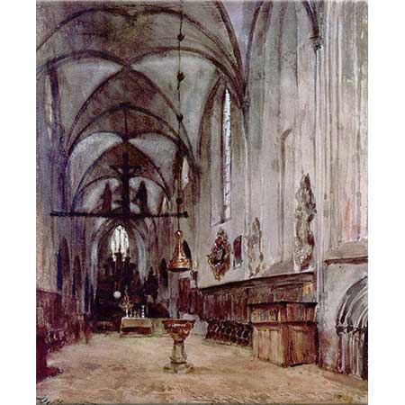 Adolph von Menzel Berlin'de Eski Kilise Korosu