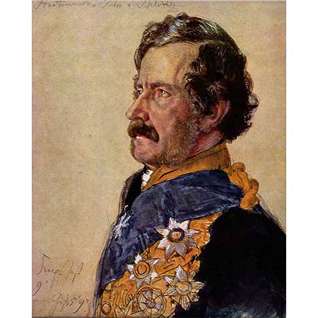 Adolph von Menzel Freiherr von Schleinitz'in Portresi