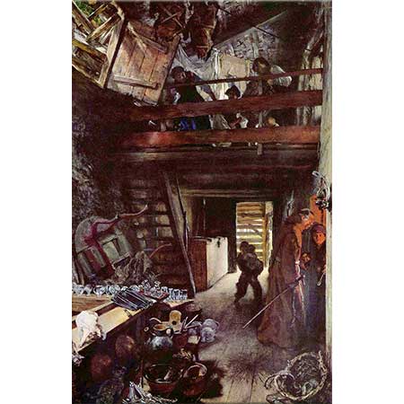 Adolph von Menzel Hofgastein'da bir Mutfak