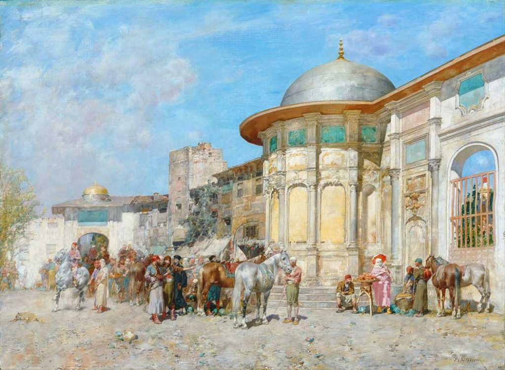 Alberto Pasini Hayvan Pazarı Suriye