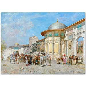 Alberto Pasini Hayvan Pazarı Suriye