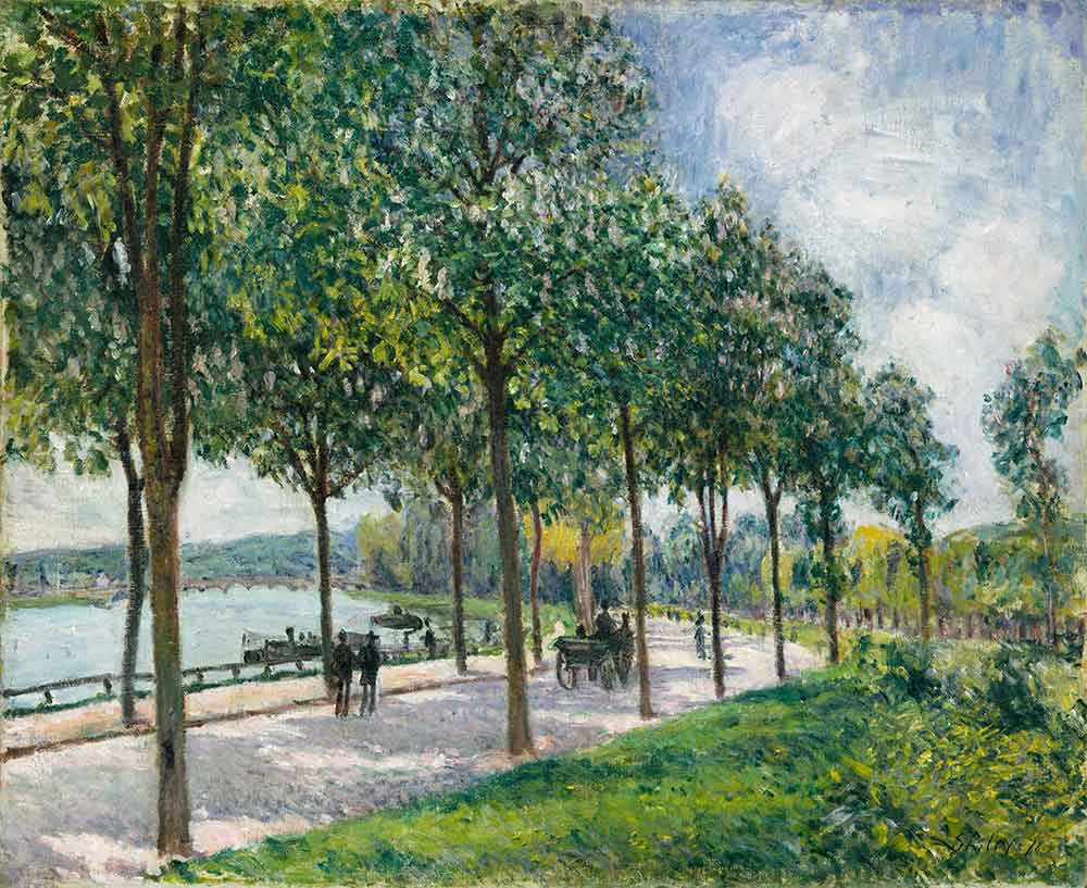 Alfred Sisley Ağaçlı Yol