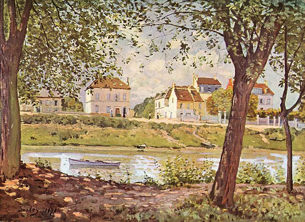 Alfred Sisley Seine Nehri Kıyısında Köy