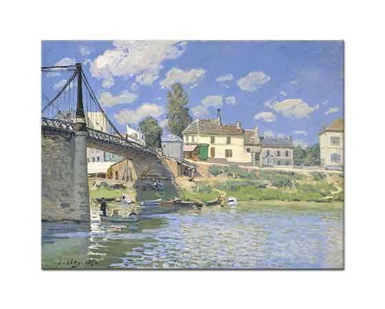 Alfred Sisley Villeneuve la Garenne Köprüsü
