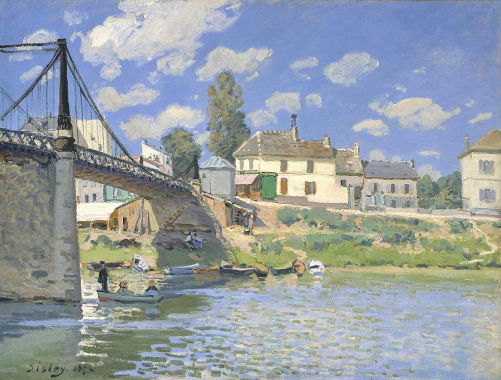 Alfred Sisley Villeneuve la Garenne Köprüsü