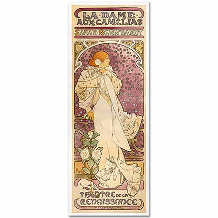 Alphonse Mucha Kamelyalı Kadın