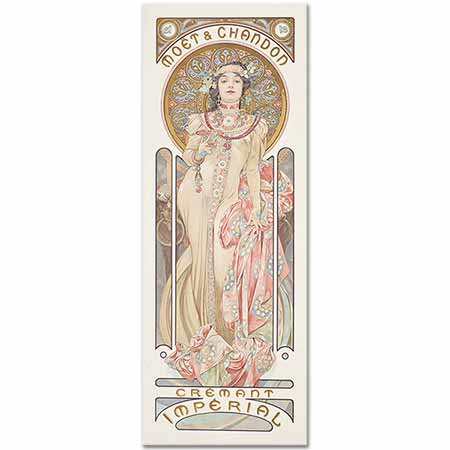 Alphonse Mucha Moet Chandon Cremant Imperial