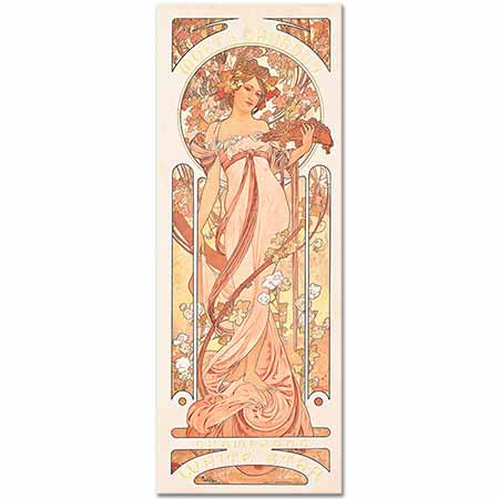 Alphonse Mucha Moet Chandon White Star