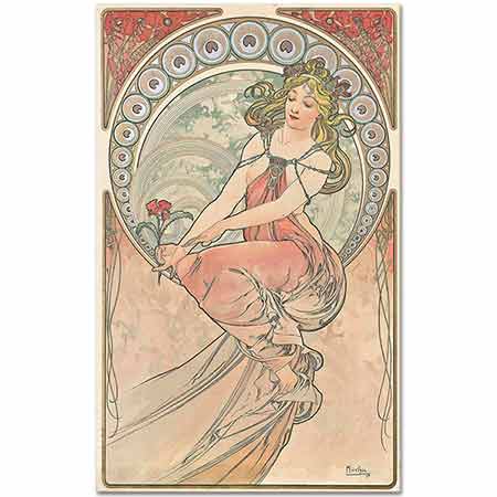 Alphonse Mucha Resim Sanatlar Serisinden