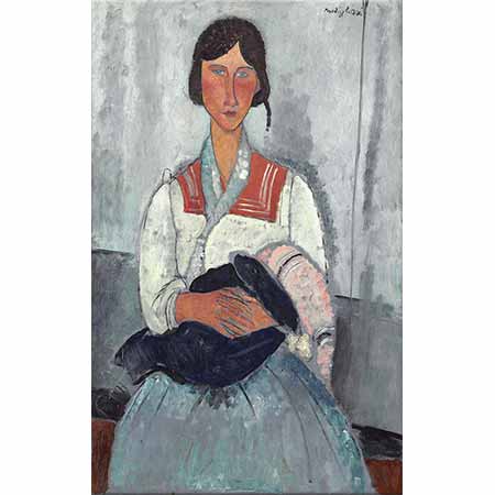 Amedeo Modigliani Çingene Kadın ve Çocuğu