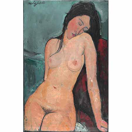 Amedeo Modigliani Oturan Nü Model