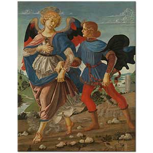 Andrea del Verrocchio Tobias ve Melek