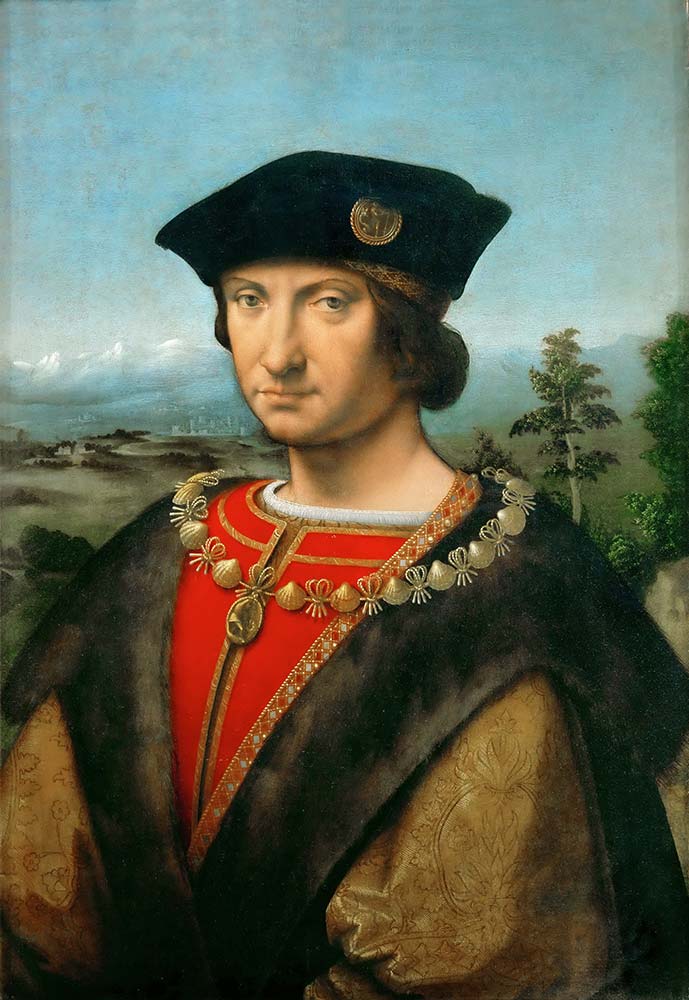 Andrea Solario Portre Charles II d'Amboise