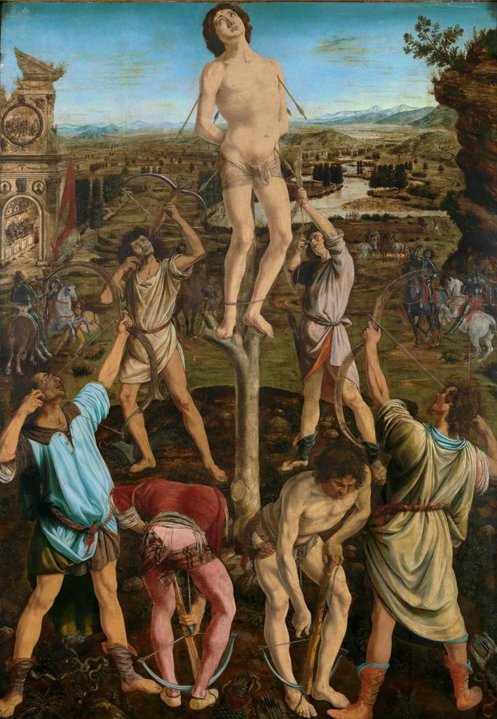 Antonio del Pollaiuolo Saint Sebastian'ın İdamı