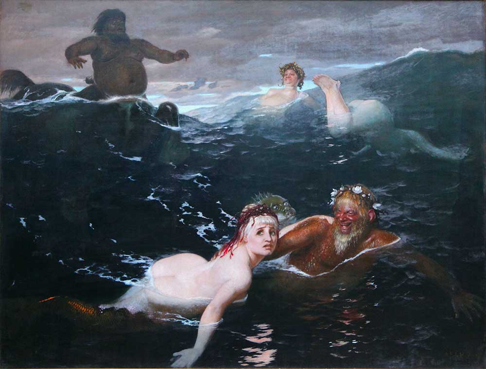 Arnold Böcklin Dalgalarda Oyun