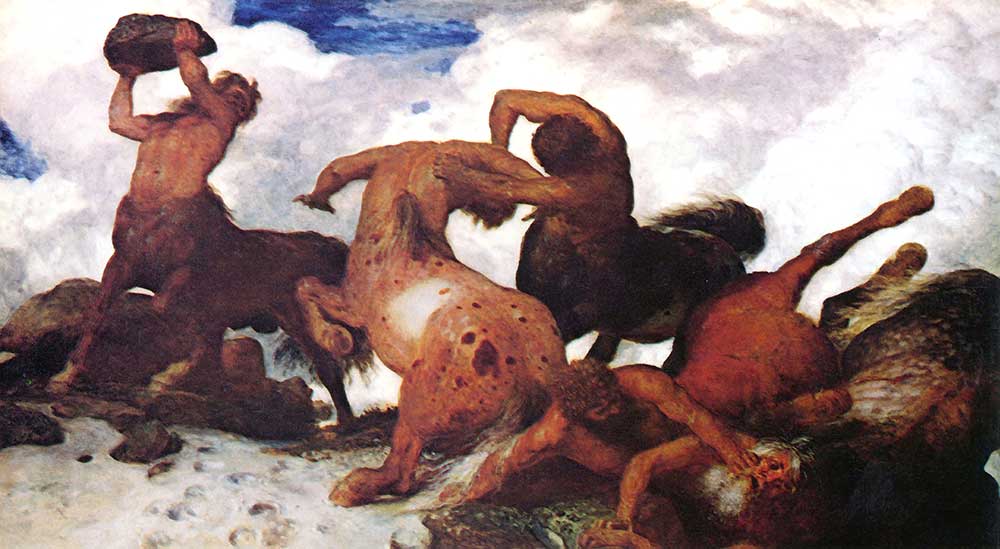 Arnold Böcklin Kentaure'nin Dövüşü