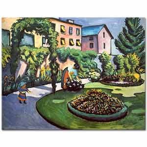 August Macke Bahçede