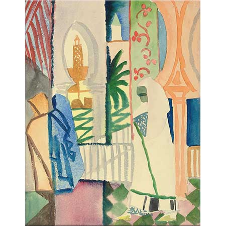 August Macke Cami Avlusunda