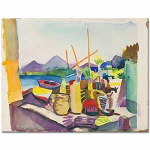 August Macke Hammamet'te Manzara