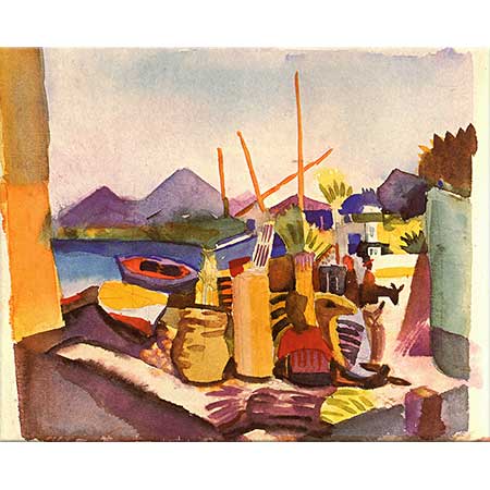 August Macke Hammamet'te Manzara