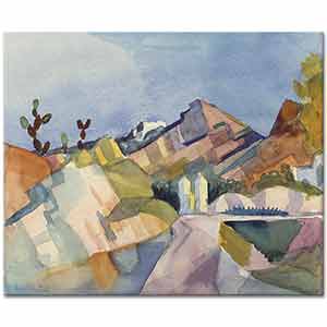 August Macke Kayalı Manzara