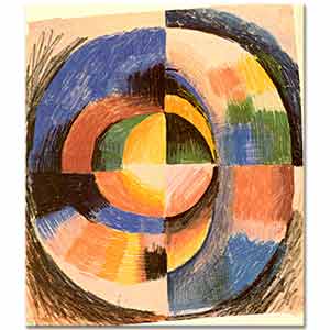 August Macke Kompozisyon Renkli Daire