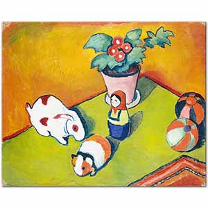 August Macke Küçük Walter'in Oyuncakları