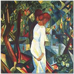 August Macke Ormandaki Çift