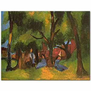 August Macke Parkta Dinlence