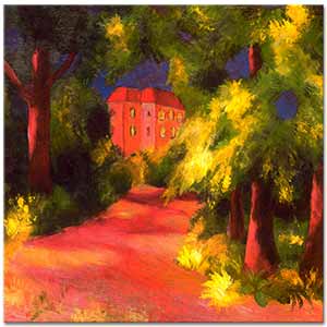 August Macke Parkta Kırmızı Ev