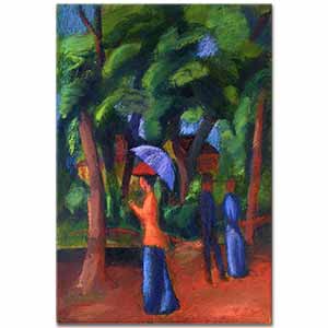 August Macke Parkta Yürüyüş