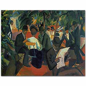 August Macke Restauran Bahçesi