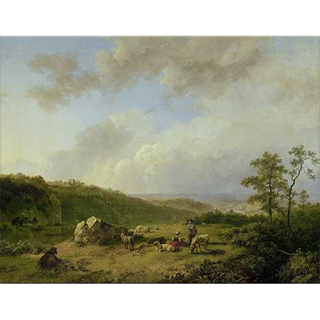 Barend Cornelis Koekkoek Çayırda Koyunlar