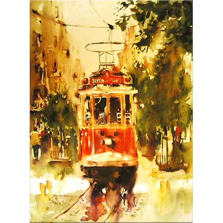 Burhan Özer Beyoğlu'nda Tramvay