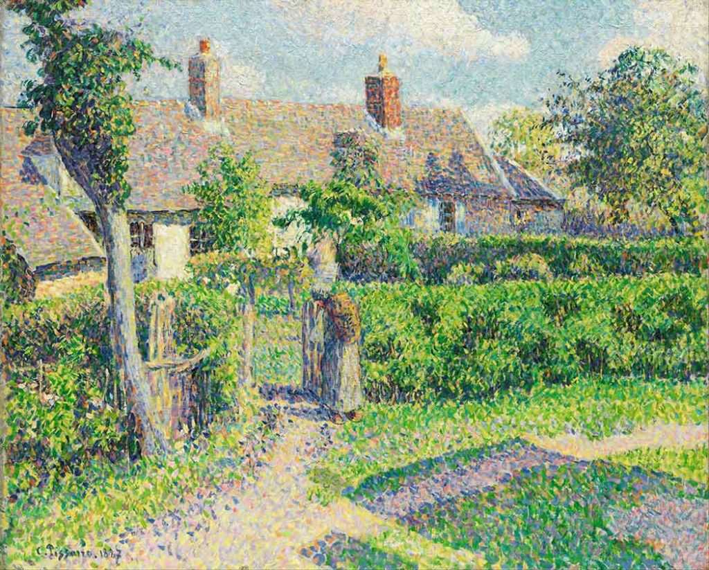 Camille Pissarro Bahçe Önünde Eragny