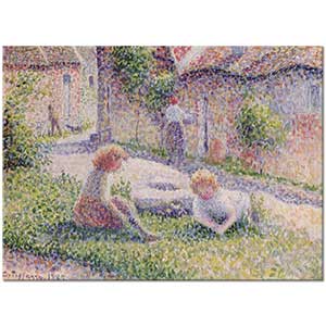 Camille Pissarro Çiftlikte Çocuklar