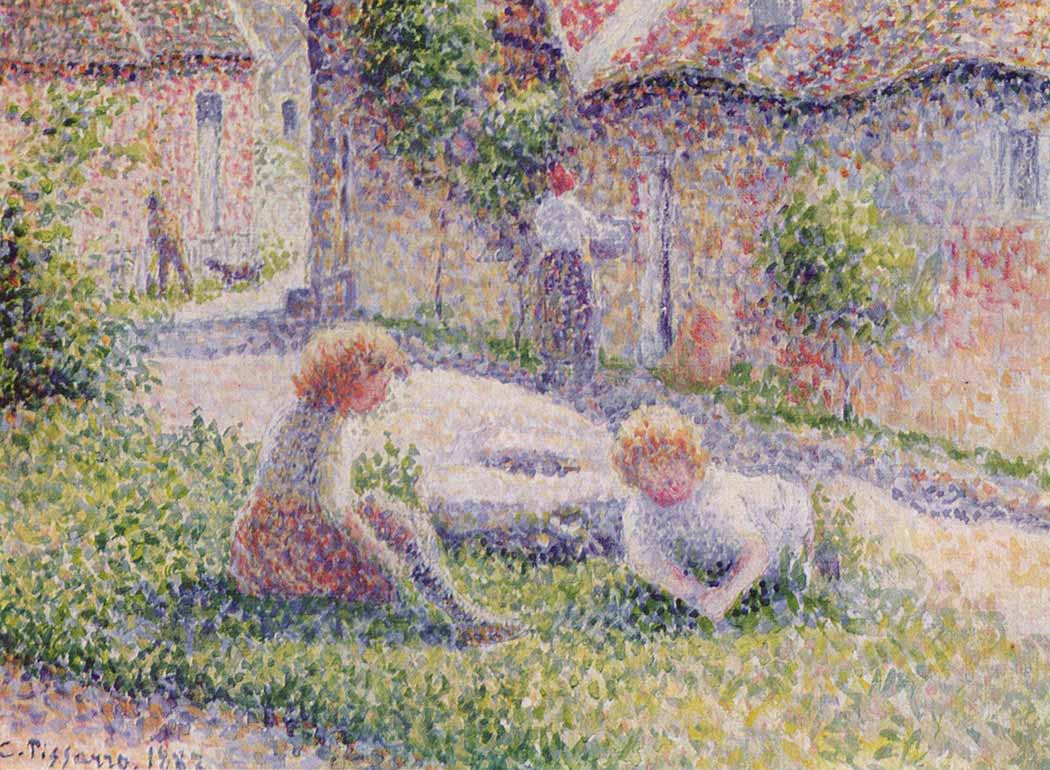 Camille Pissarro Çiftlikte Çocuklar