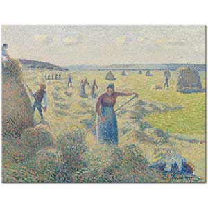 Camille Pissarro Eragny'de Ekinler, Saman Yapımı